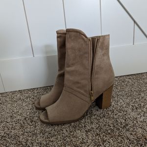 Express Open Toed Boots